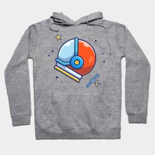 Astronaut helmet cartoon Hoodie